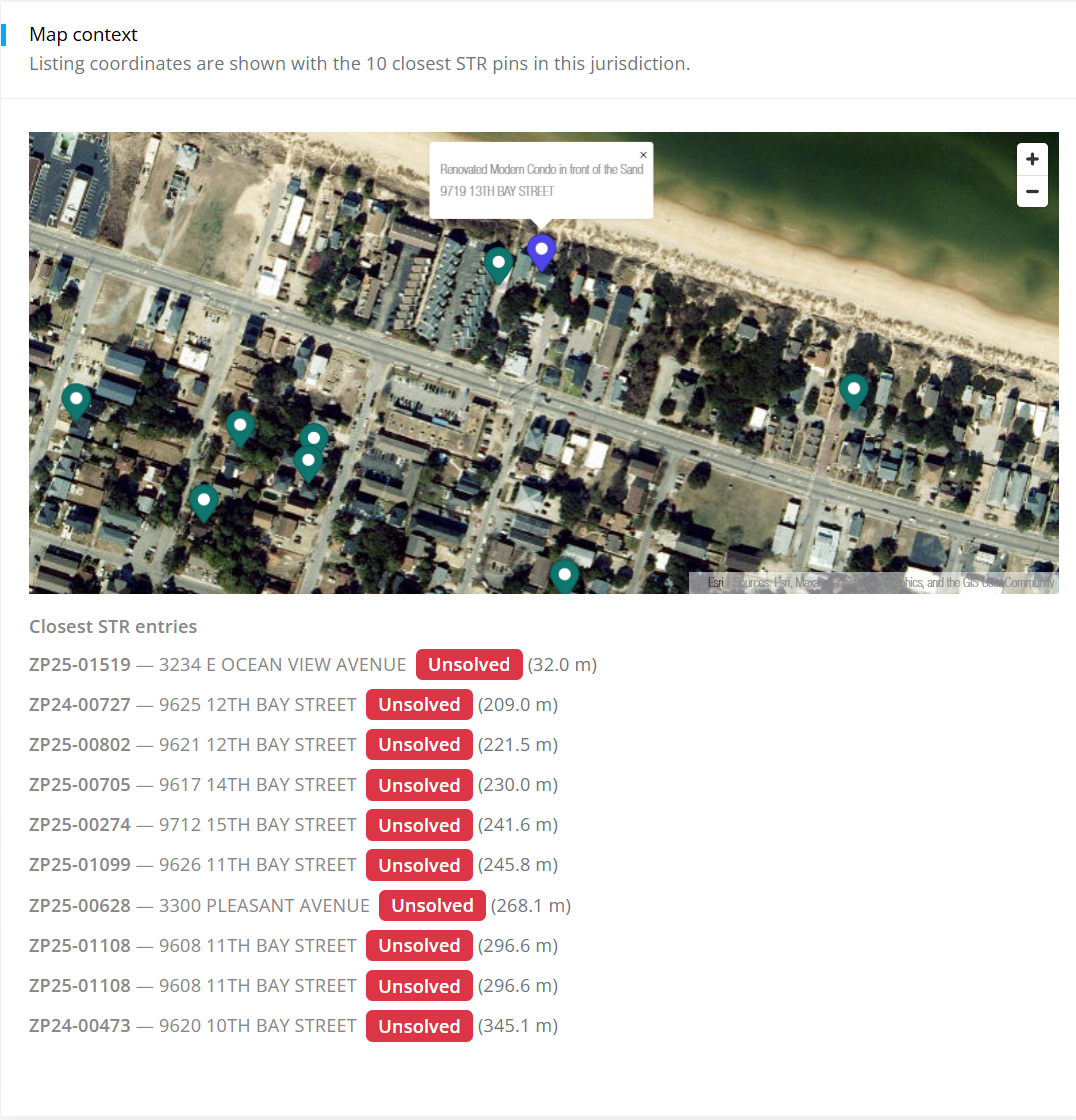 Single-family home match example